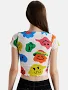 The Souled Store Women's Trippy Smiles Cropped Top